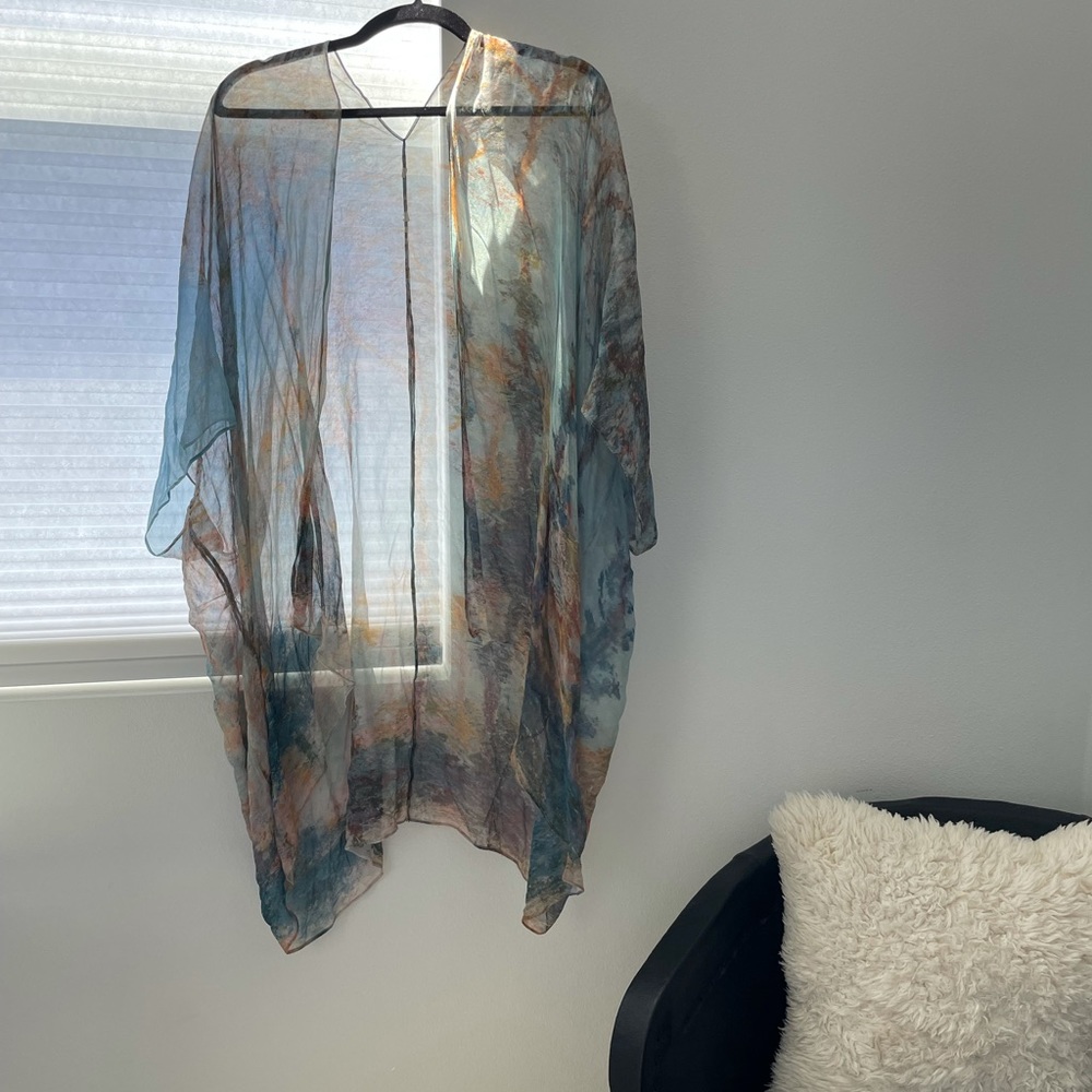 Soft Surroundings Silk Gauze Kimono